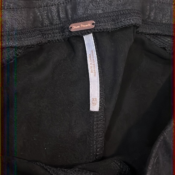 Free People midnight vegan faux suede leggings - Picture 4 of 9